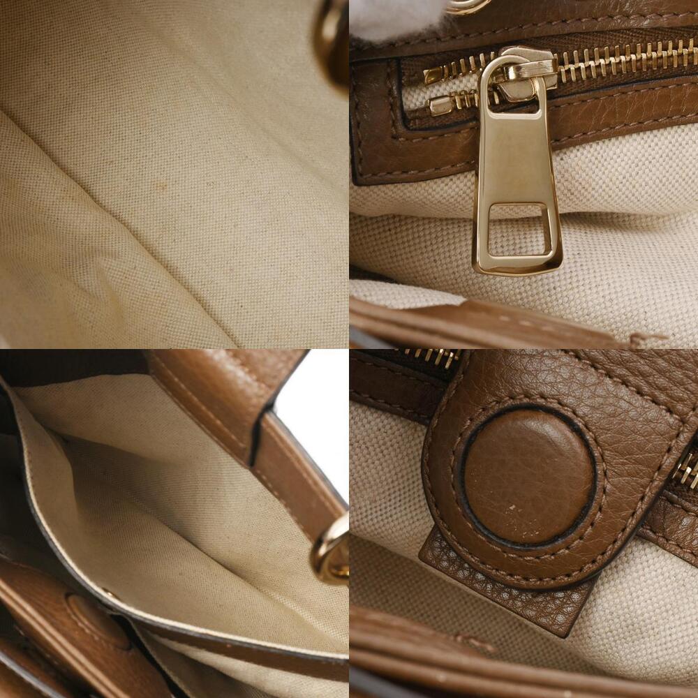 Gucci Bag Top Handbag Handle Bamboo Calfskin Brown - Picture 11 of 11